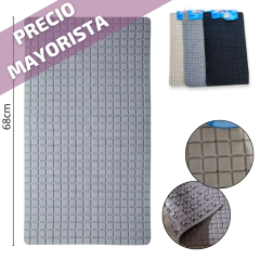 ALFOMBRA DE BAÑO RECTANGULAR PVC 38X68CM 3 COLORES - comprar online