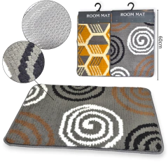 ALFOMBRA TEXTIL ANTIDELIZANTE ROMBO 38X58CM 2 MODELOS - comprar online