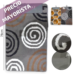 ALFOMBRA TEXTIL ANTIDELIZANTE ROMBO 48X78CM 2 MODELOS - comprar online