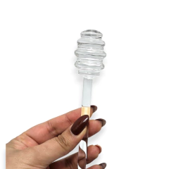 Vidrio Mielera Frasco Tarro Vidrio Cuchara Contenedor Miel Bazar