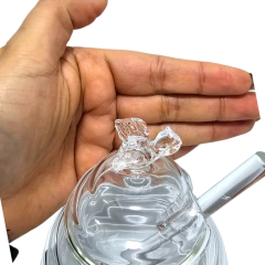 Vidrio Mielera Frasco Tarro Vidrio Cuchara Contenedor Miel Bazar - tienda online