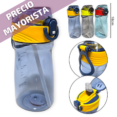 Botella Agua Plástico con pico silicona 350ml