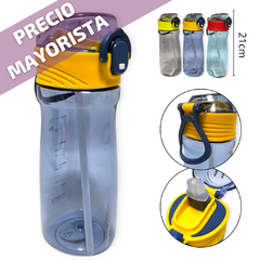Botella Agua Plástico con pico silicona 500ml