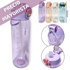 Botella Agua Plástico con pico silicona 750ml