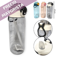 Botella Agua Plástico con pico silicona 550ml