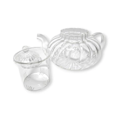 Vidrio Tetera filtro Vidrio Infusor te hebras Inoxidable Bazar - tienda online