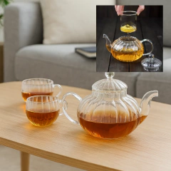 Vidrio Tetera filtro Vidrio Infusor te hebras Inoxidable Bazar