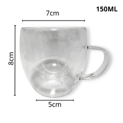 Taza Jarro Cafe Te Doble Vidrio Pared Manija Bazar en internet