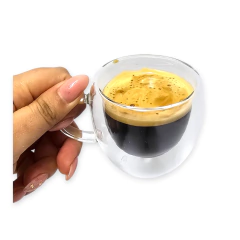 Vidrio Taza Jarro Cafe Te Doble Pared chica Manija Bazar - tienda online