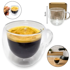 Taza Jarro Cafe Te Doble Vidrio Pared chica Manija Bazar - comprar online