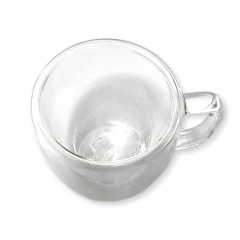 Vidrio Taza Jarro Cafe Te Doble Pared Manija Bazar - tienda online