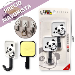 a Perchitas Adhesiva Panda X6 paquetes Gancho Multiuso Hogar Resistente - comprar online