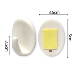 a Perchitas Adhesiva X6 Paquetes Gancho Multiuso Hogar Resistente blanco - pachos