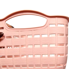 Canasta Canasto Caja Organizadora Plastico Tapa Deco