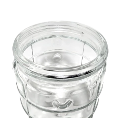 Vidrio Frasco Hermético Labrado Tapa rosca chico Cocina Bazar - comprar online