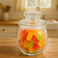 Frasco Hermético Vidrio Chico Caramelero Bazar