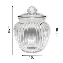 Frasco Vidrio Hermético Grande Labrado caramelero Cocina en internet