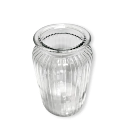 Frasco Vidrio Hermético 1000 ml Labrado caramelero Cocina - tienda online