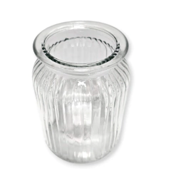 Frasco Vidrio Hermético 800 ml Labrado caramelero Cocina - tienda online