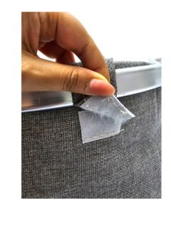a Cesto Canasto Organizador Bolsa Tela Lavable Ropa Bazar - pachos