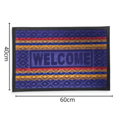 Alfombra Felpudo Goma Entrada Bienvenido Rectangular Hogar - Pachos