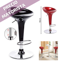 Banqueta Silla Regulable Plastico Taburete Desayunador - comprar online