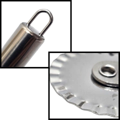 utensilio Corta Pizza Masa Pasta Rueda Doble Acero Inoxidable - Pachos