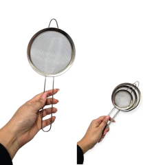 Utensilio Set Colador X 3 Medidas Acero Reforzado Bazar - tienda online
