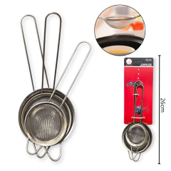 Utensilio Set Colador X 3 Medidas Acero Reforzado Bazar - comprar online