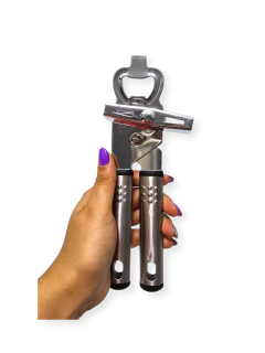 Utensilio Abre lata mariposa destapador 2 en 1 acero cromado bazar en internet