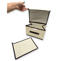 a Caja Organizadora De Tela Rígida chica Plegable Baño Cocina - tienda online