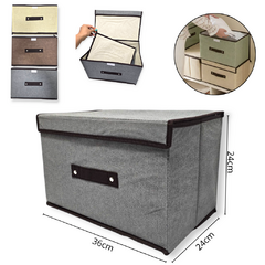 Caja Organizadora De Tela Rígida Mediano Plegable Baño Cocina - comprar online