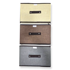 Caja Organizadora De Tela Rígida Mediano Plegable Baño Cocina - pachos