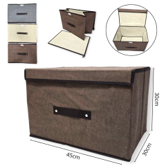 Caja Organizadora De Tela Rígida Grande Plegable Baño Cocina - comprar online