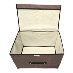 Imagen de Caja Organizadora De Tela Rígida Grande Plegable Baño Cocina