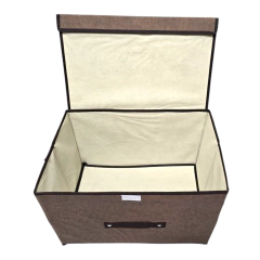 Imagen de Caja Organizadora De Tela Rígida Grande Plegable Baño Cocina