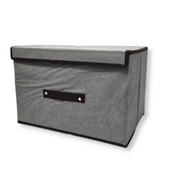 Caja Organizadora De Tela Rígida Grande Plegable Baño Cocina - comprar online