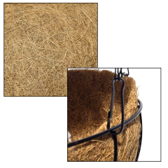 Maceta colgante hierro y coco Redonda deco hogar - Pachos