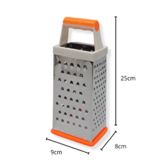 Rallador Acero Inoxidable 4 Caras Mango Cocina Bazar - pachos
