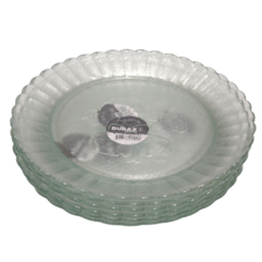 Platos playo Vidrio Cena Circular Plato X6 unidades - comprar online
