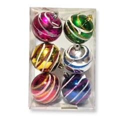 Adorno navideño globo Bolas deco brillo navidad - tienda online