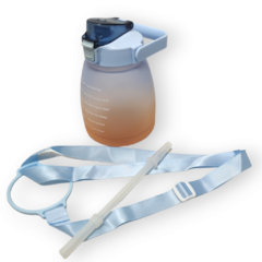 Botella Botellon Agua Plástico Motivacional 1500ml - comprar online