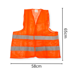 Chaleco Reflectivo Fluo Reglamentario Auto Moto - tienda online