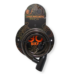 Linga cadena candado moto bici con llave negro - comprar online