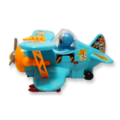 Juguete Avión Luz Sonido Movimiento Armable Infantil - pachos