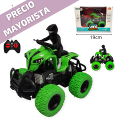 Juguete Auto Cuatriciclo Moto Infantil Control Remoto Juego