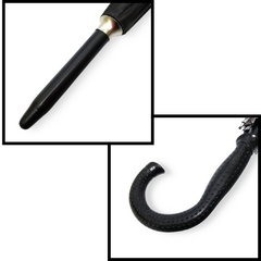 paraguas largo unisex Negro reforzado liso - tienda online