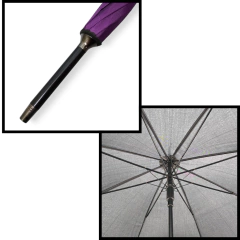 Paraguas largo8 varillas reforzado de dos colores regaleria - Pachos