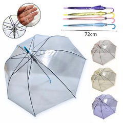 Paraguas Infantil Largo Transparente Unisex Reforzado