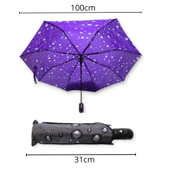 Paraguas Corto Mini semi Automático Gotas Reforzado Lluvia en internet